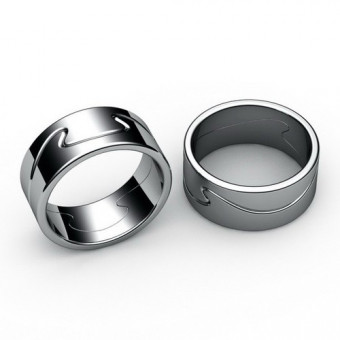 Свадебные кольца на заказ. Модель СК-1001м