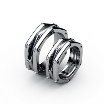 Свадебные кольца на заказ. Модель СК-1009ж