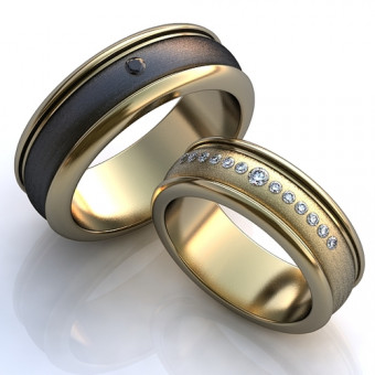 Обручальное кольцо на заказ. Модель obr-49