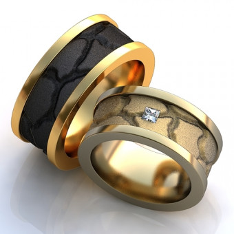 Обручальное кольцо на заказ. Модель obr-70
