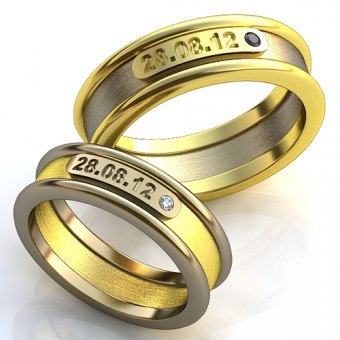 Обручальное кольцо на заказ. Модель obr-239