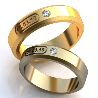 Обручальное кольцо на заказ. Модель obr-241