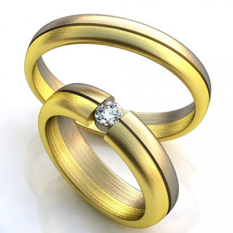 Обручальное кольцо на заказ. Модель obr-291