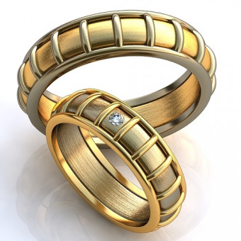 Обручальное кольцо на заказ. Модель obr-382