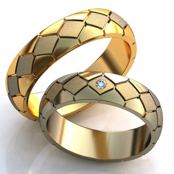 Обручальное кольцо на заказ. Модель obr-456