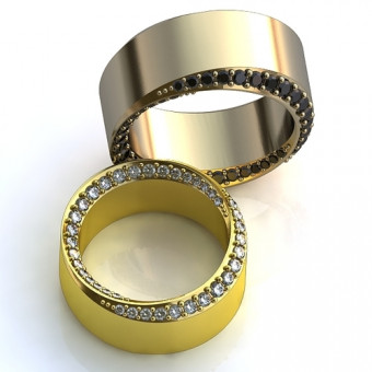 Обручальное кольцо на заказ. Модель obr-139