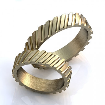 Обручальное кольцо на заказ. Модель obr-14