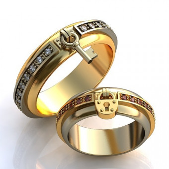 Обручальное кольцо на заказ. Модель obr-507