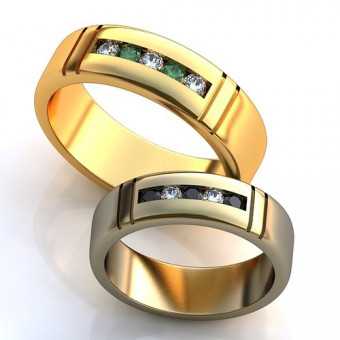 Обручальное кольцо на заказ. Модель obr-459