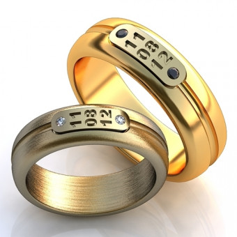Обручальное кольцо на заказ. Модель obr-246