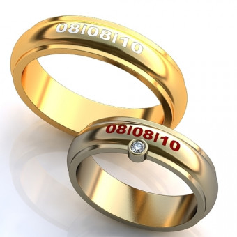Обручальное кольцо на заказ. Модель obr-266