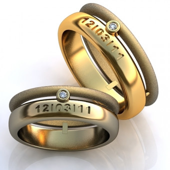 Обручальное кольцо на заказ. Модель obr-248