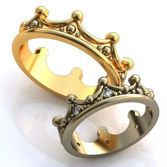 Обручальное кольцо на заказ. Модель obr- 425