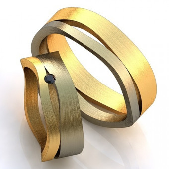 Обручальное кольцо на заказ. Модель obr-405