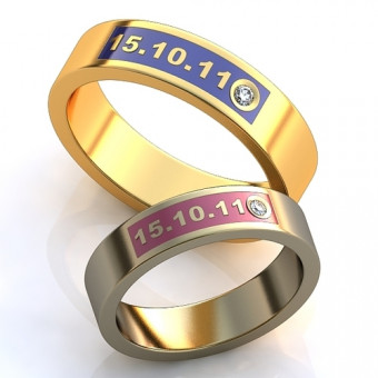 Обручальное кольцо на заказ. Модель obr-261