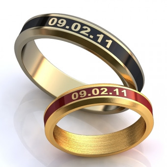 Обручальное кольцо на заказ. Модель obr-264