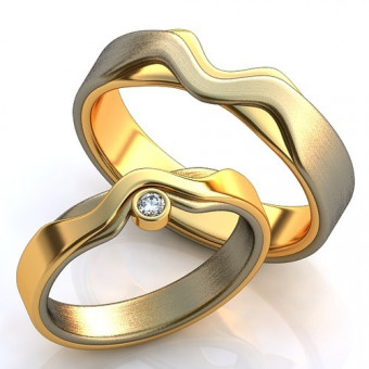 Обручальное кольцо на заказ. Модель obr-324