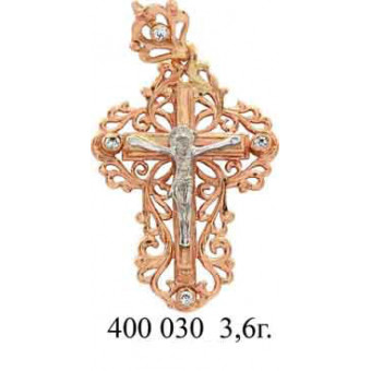 Крест с камнями на заказ. Модель 400030