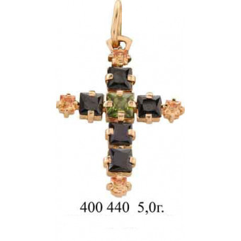 Крест с камнями на заказ. Модель 400440