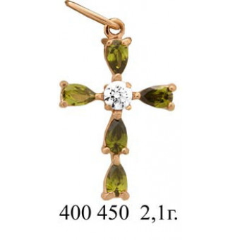 Крест с камнями на заказ. Модель 400450
