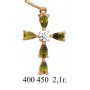 Крест с камнями на заказ. Модель 400450