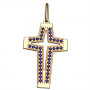 Крест с камнями на заказ. Модель 5044