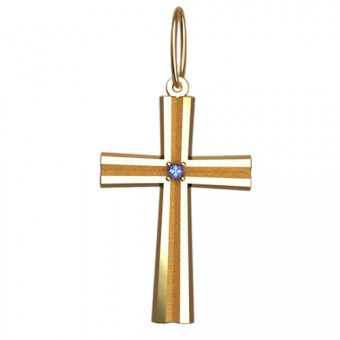 Крест с камнями на заказ. Модель 5058