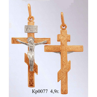 Крест c накладками. Модель AV-КР0077