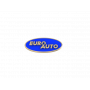 Значки с логотипом компании ЕвроАвто из белого золота с эмалью