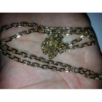 Золотая цепь Якорная 24 грамм, 55 см, 585 пробы на заказ