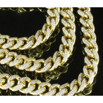 Золотая цепочка Панцирь с бриллиантами